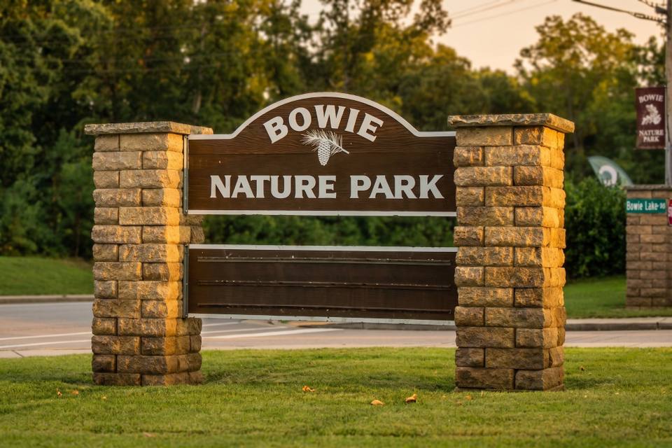 A flyer listing Bowie Nature Park's fall 2026 homeschool program dates, times, topics and a registration QR code.