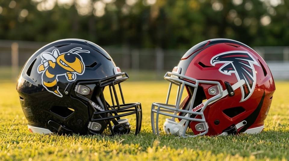 Fairview Football helmets